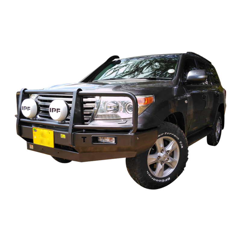 LC200 2015 TJM Outback Bull Bar Black Steel