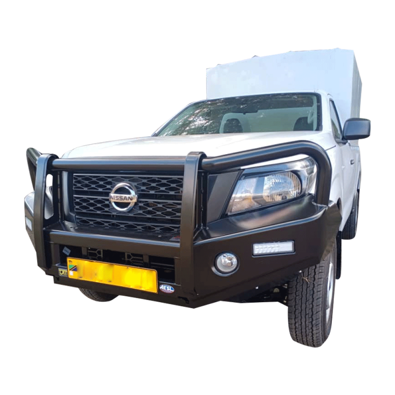 Nissan Navara TJM Outback Bull Bar Black Steel - Image 3